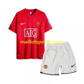 Maillot de Foot Manchester United 2007 Retro Enfant Domicile